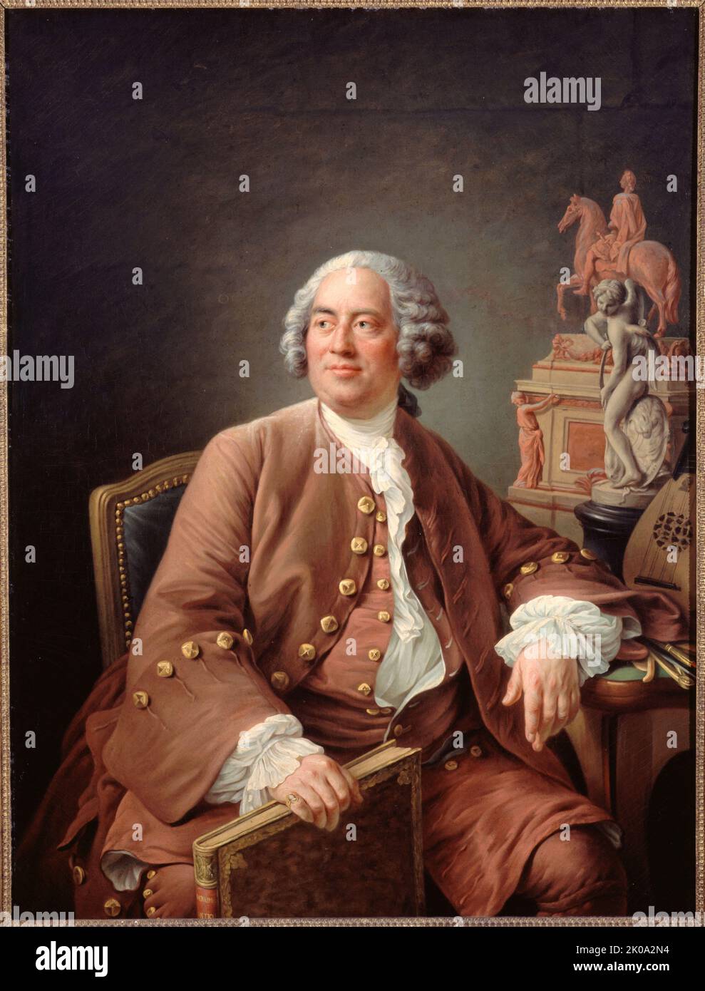 Portrait du sculpteur Edme Bouchardon (1698-1762), c1758. Stockfoto