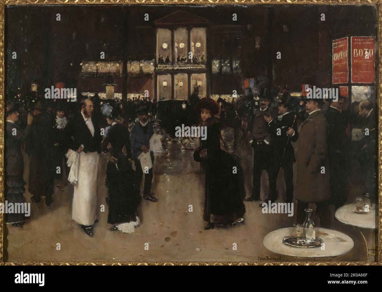 Boulevard Montmartre, bei Nacht, vor dem Th é &XE2;tre des Varieties