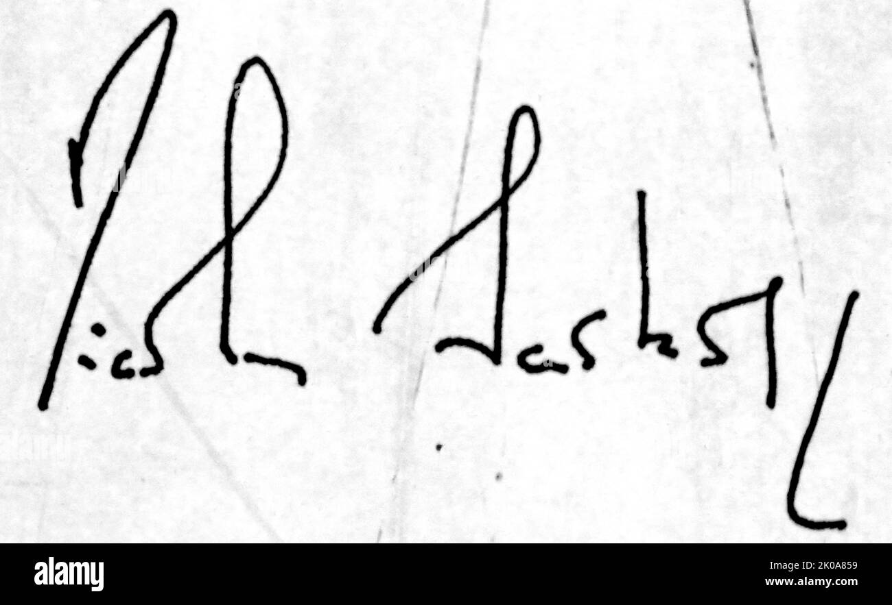 Unterschrift des französischen Präsidenten Nicolas Sarkozy, als er das King David Hotel, Jerusalem, besuchte, Marmorbodenfliesen 2008 Stockfoto