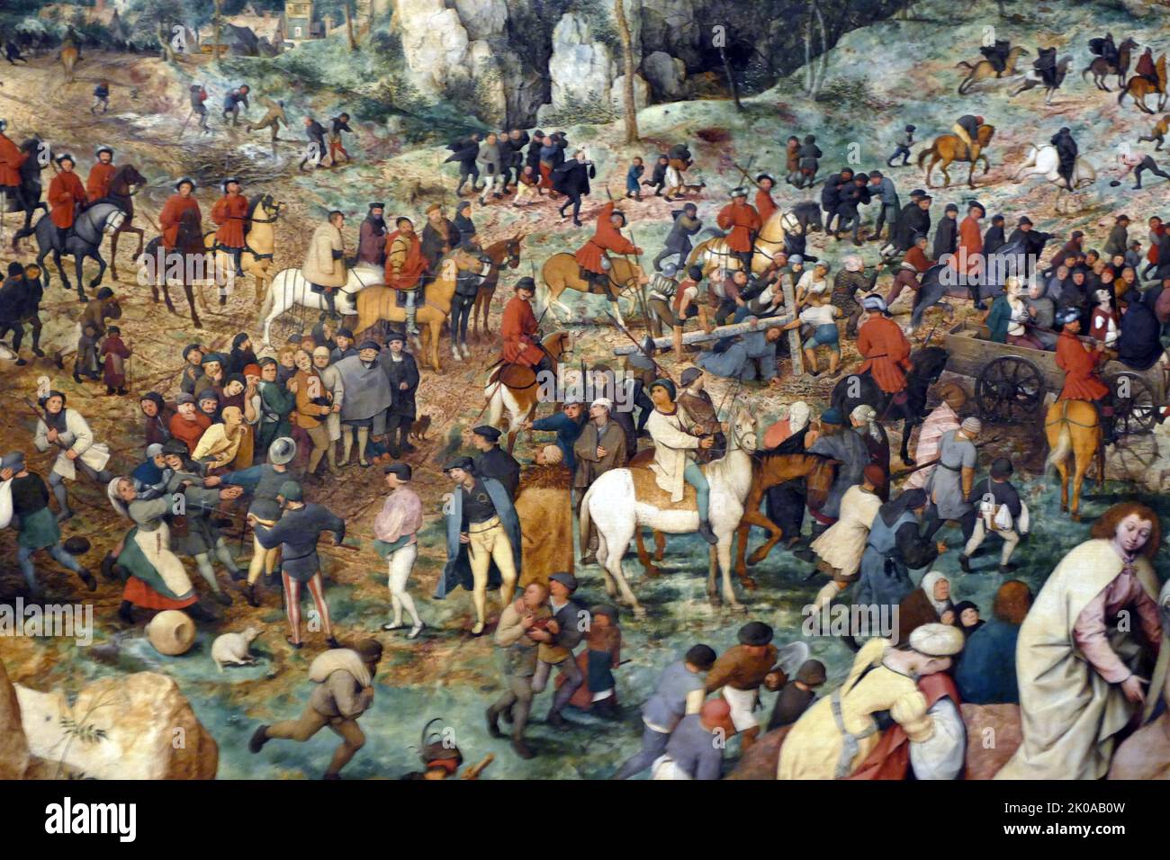 Die Prozession zur Kavallerie, 1564, von Pieter Bruegel. Pieter Bruegel (auch Brueghel oder Breughel) der Ältere (c. 1525-1530. - 9. September 1569) war der bedeutendste Künstler der niederländischen und flämischen Renaissance-Malerei, ein Maler und Grafiker, bekannt für seine Landschaften und bäuerlichen Szenen Stockfoto Die Prozession zur Kavallerie, 1564, von Pieter Bruegel. Pieter Bruegel (auch Brueghel oder Breughel) der Ältere (c. 1525-1530. - 9. September 1569) war der bedeutendste Künstler der niederländischen und flämischen Renaissance-Malerei, ein Maler und Grafiker, bekannt für seine Landschaften und bäuerlichen Szenen Stockfoto