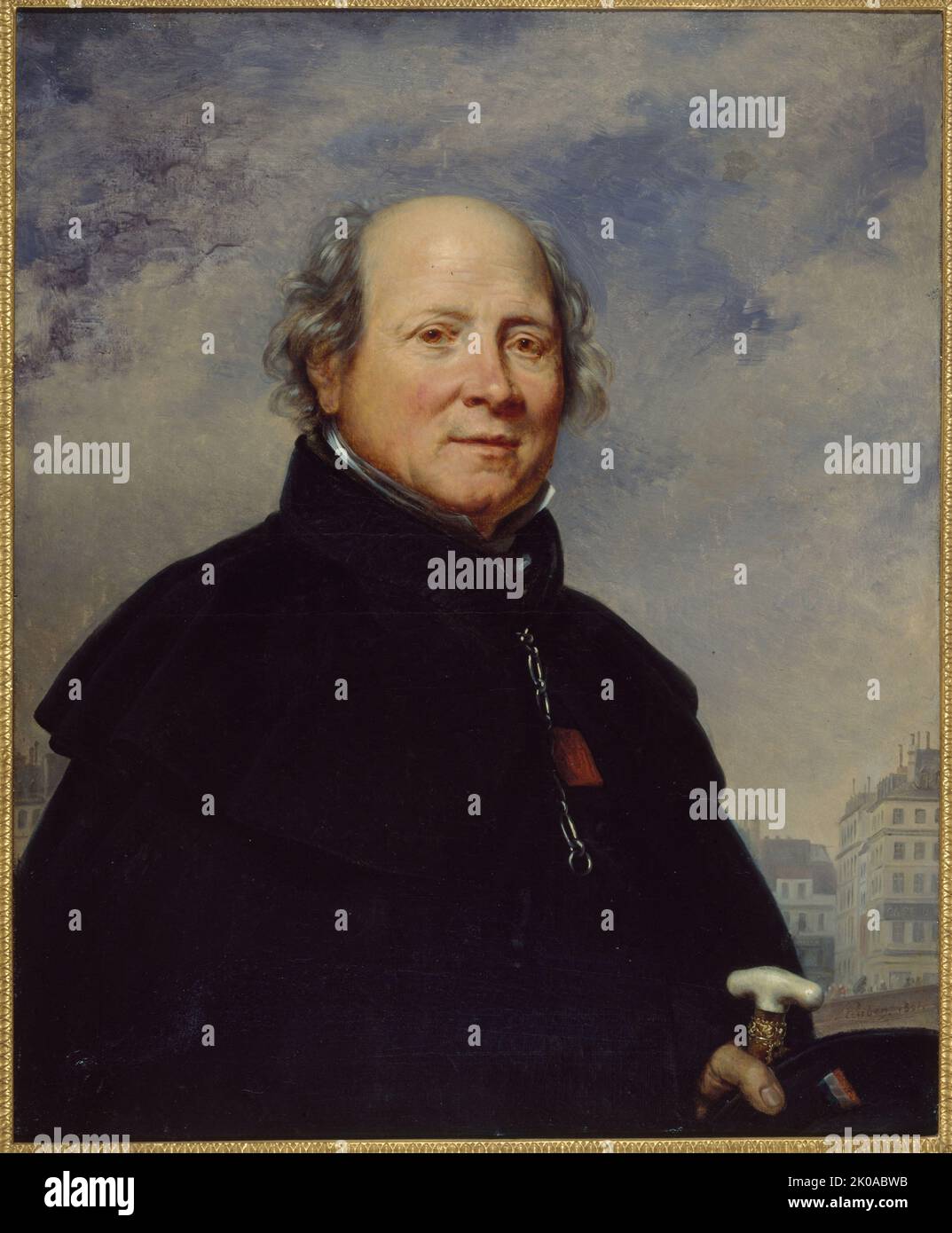 Porträt von Edme Champion, bekannt als der "Mann im kleinen blauen Mantel" (1764-1852), Philanthropin., 1831. Stockfoto