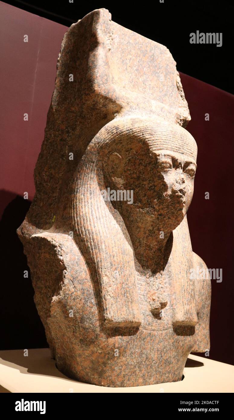 Statue von Ramesses II (entdeckt bei mit Rahina), ist eine 3.200-jährige Figur von Ramesses II, König von Ägypten Stockfoto