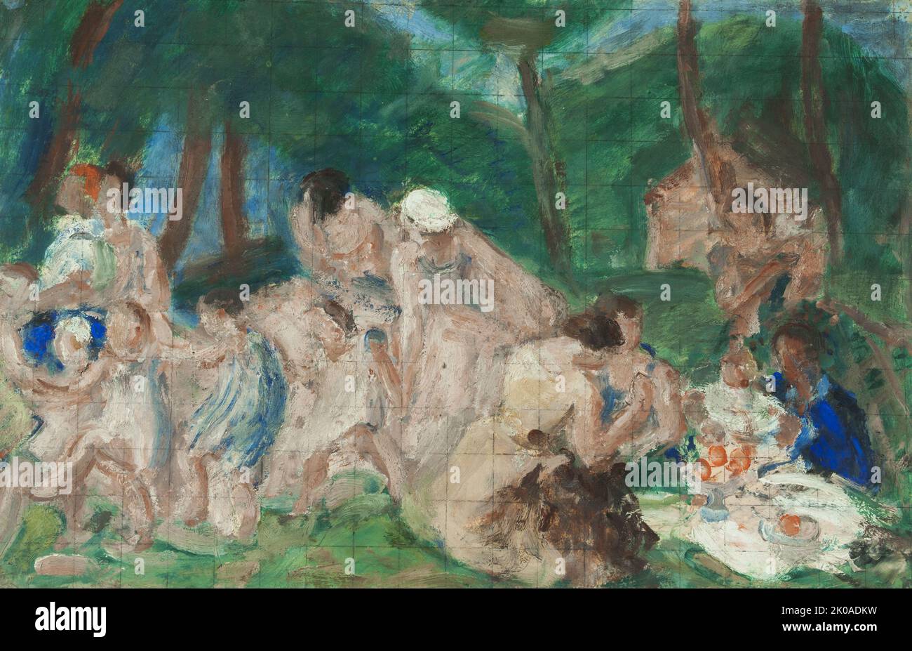 Farandole: Skizze für den Hof der Knabenschule in der Rue Kuss, 13. Arrondissement von Paris, 1933. Stockfoto