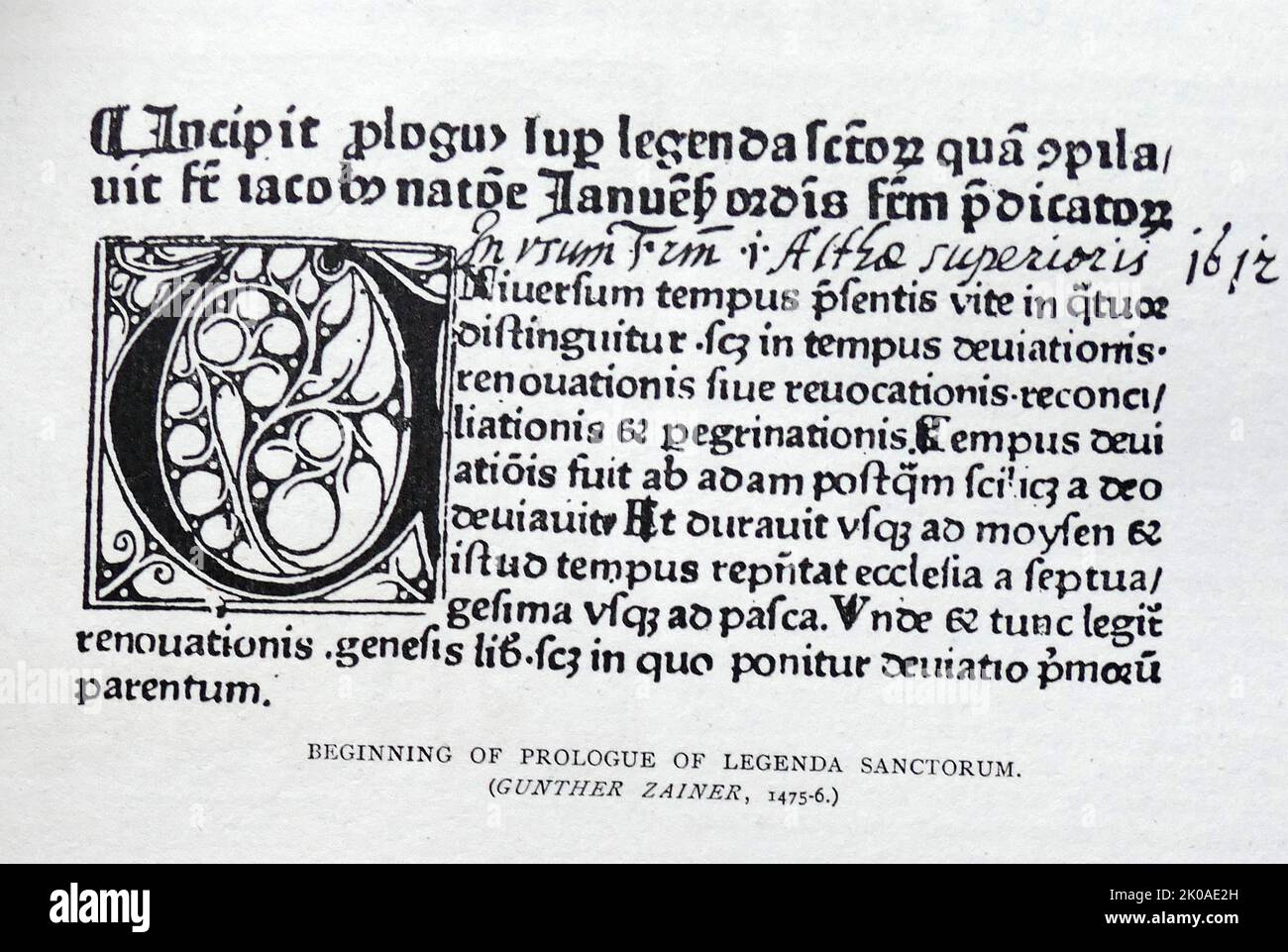 Goldene legende legenda aurea oder legenda sanctorum -Fotos und