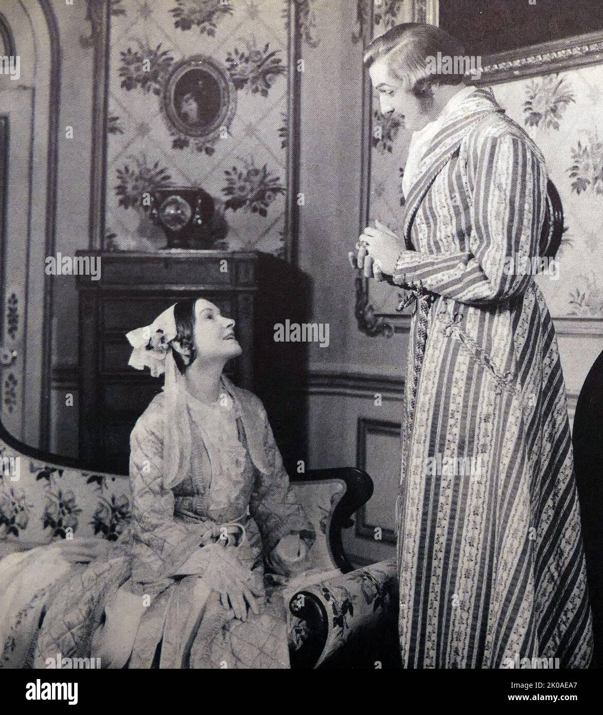 Victoria Regina ist ein Theaterstück von Laurence Houmsman aus dem Jahr 1934 über Queen Victoria, das 1935 privat in London aufgeführt, 1935 am Broadway produziert und 1937 seine britische Premiere feierte Stockfoto