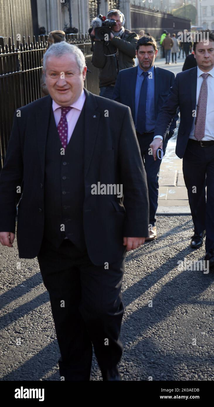 Ian Blackford (geboren am 14. Mai 1961) ist ein schottischer Politiker, der seit 2017 als Vorsitzender der Scottish National Party (SNP) im Unterhaus tätig ist. Ich habe das Parlament 2022 verlassen Stockfoto