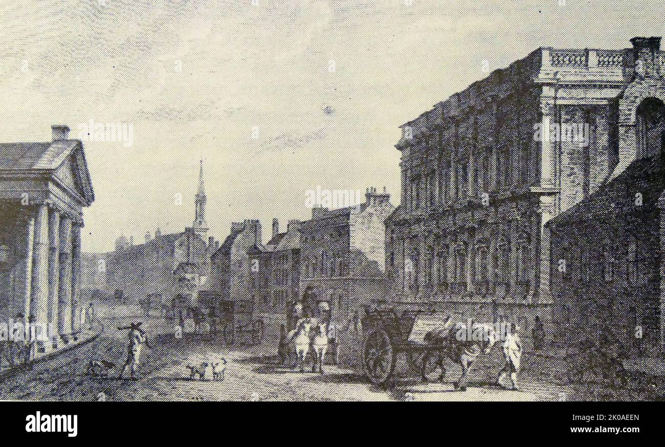 Regierungsgebäude, Whitehall, London, 1792 Stockfoto