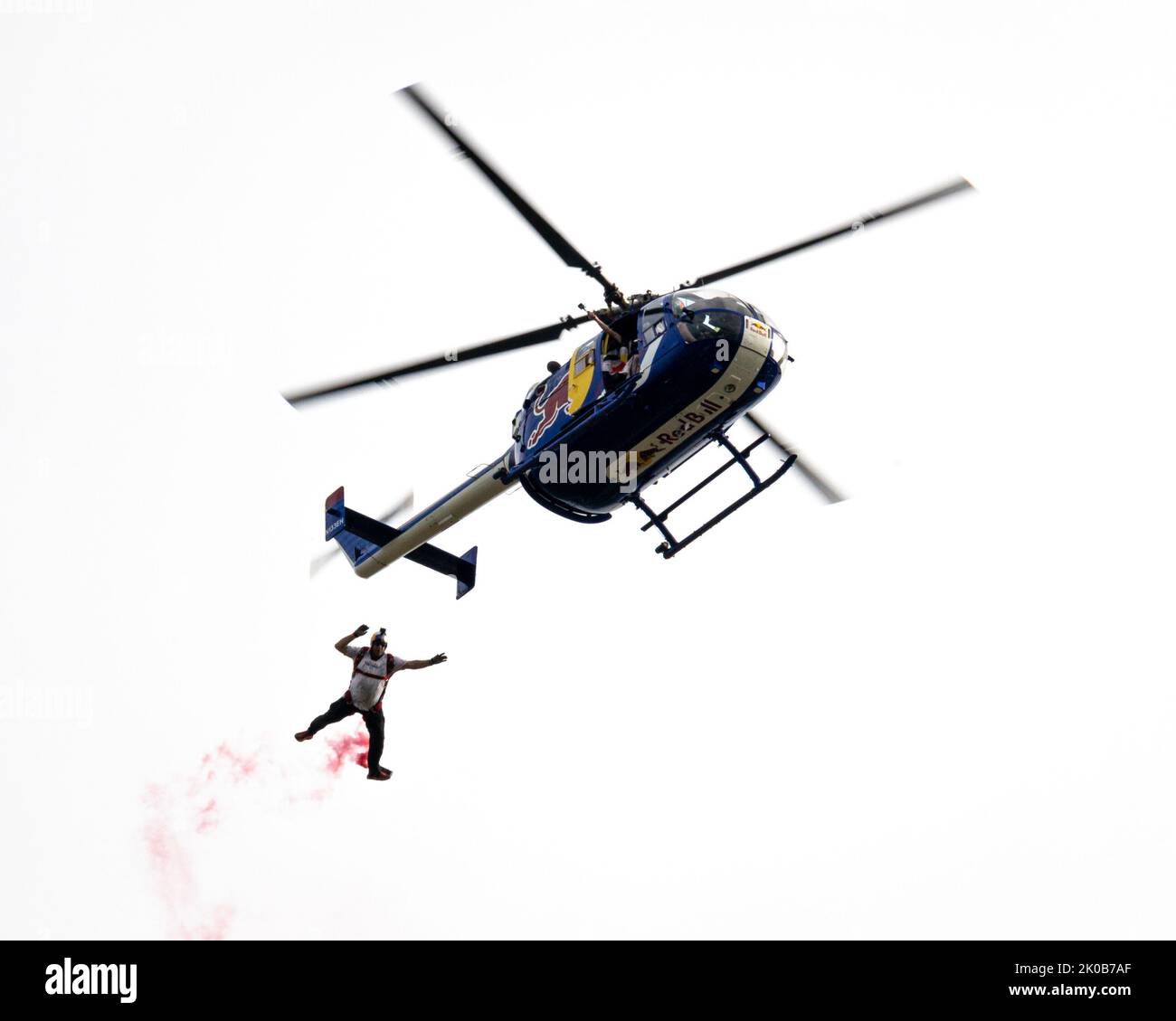 Das unglaubliche Red Bull Demo Team auf der Stuart Air Show Stockfoto