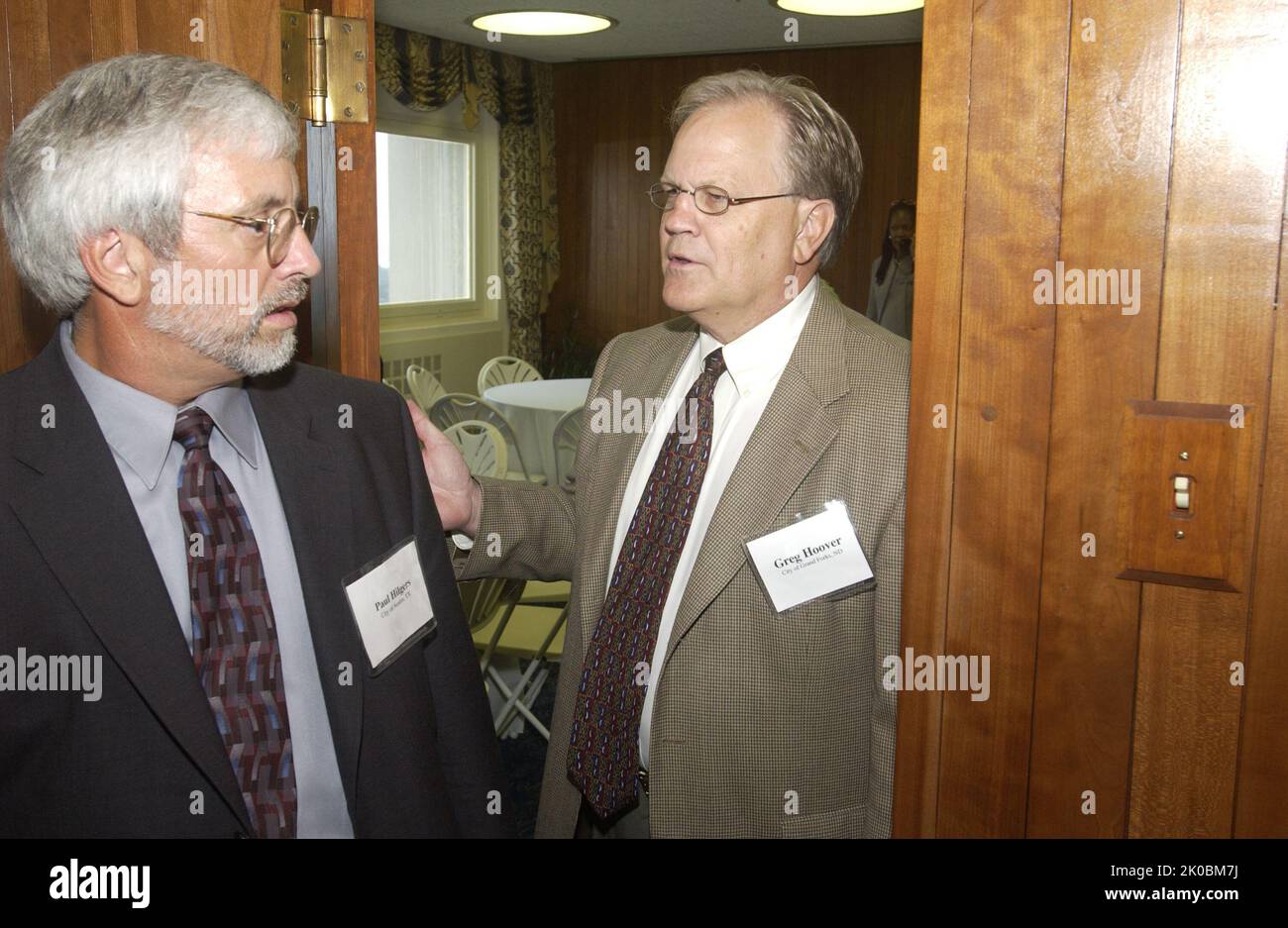 Robert Woodson Awards-Veranstaltung. Thema der Robert Woodson Awards Veranstaltung, stellvertretender Sekretär Roy Bernardi mit Senior Counsel A. Bryant Applegate und anderen HUD-Beamten bei der Robert Woodson Awards Veranstaltung. Stockfoto