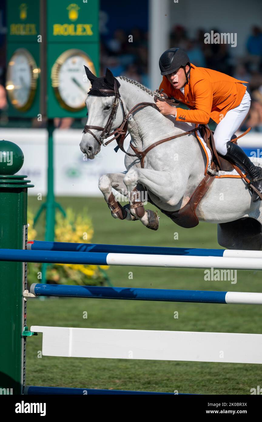 Calgary, Alberta, Kanada, 2022-09-10, Johnny Pals (NED) auf Charley, CSIO Spruce Meadows Masters, - BMO Nations Cup: Credit Peter Llewellyn/Alamy Live News Stockfoto