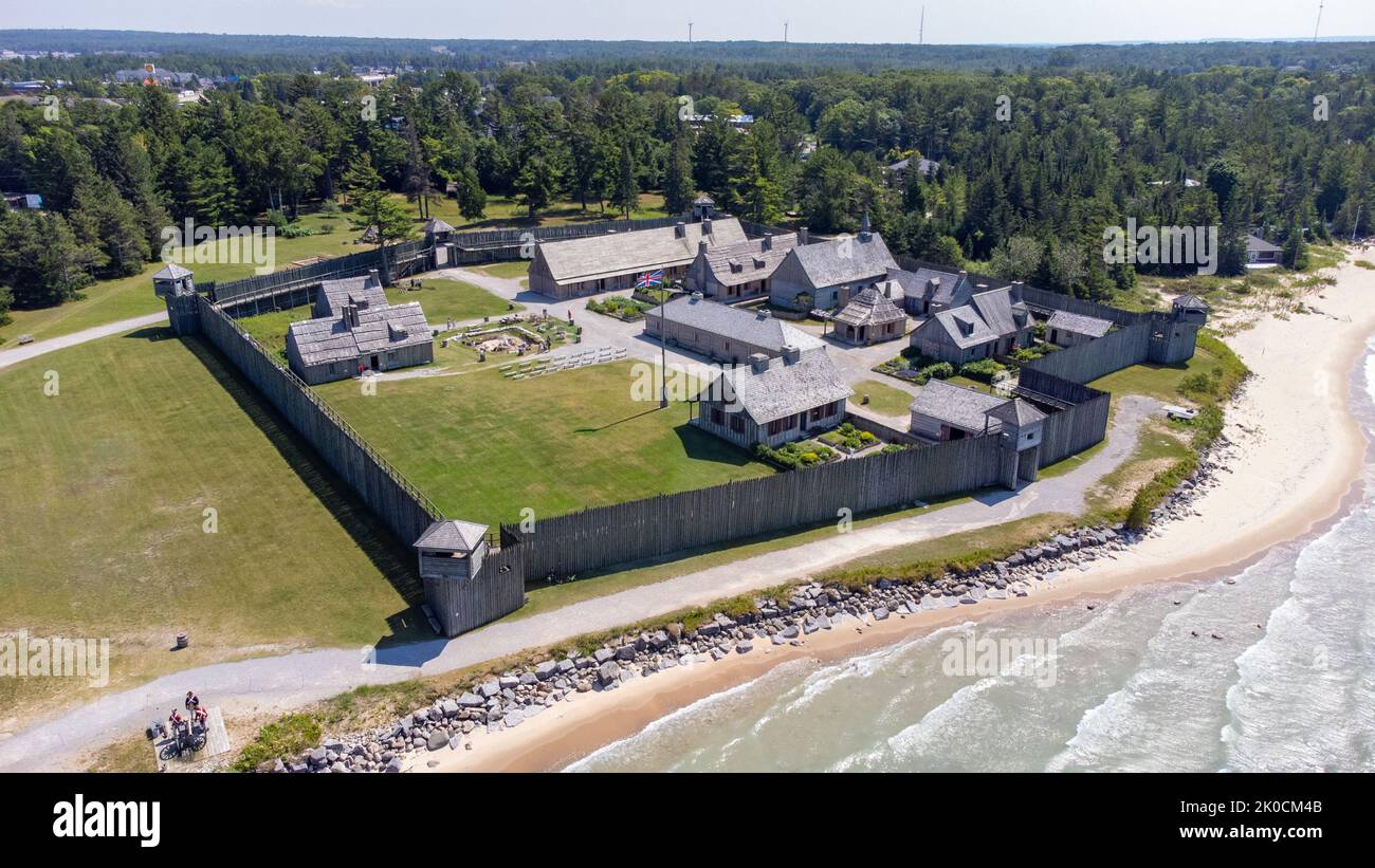 Fort Michilimackinac, Mackinaw City, Michigan, USA Stockfoto