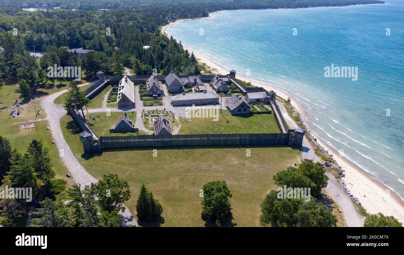 Fort Michilimackinac, Mackinaw City, Michigan, USA Stockfoto