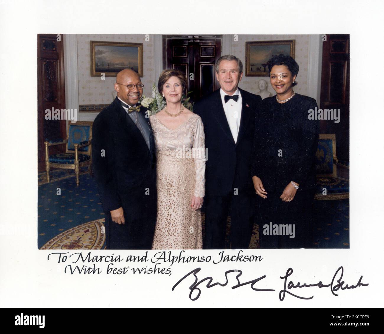 Sekretär Alphonso Jackson Highlight Fotos. Sekretär Alphonso Jackson hebt Fotomotiv hervor, hebt Fotos von Alphonso Jackson in Reden, Treffen, Tourneen, Freiwilligenarbeit, anderen Tätigkeitskontexten als Sekretär und stellvertretender Sekretär hervor. Stockfoto