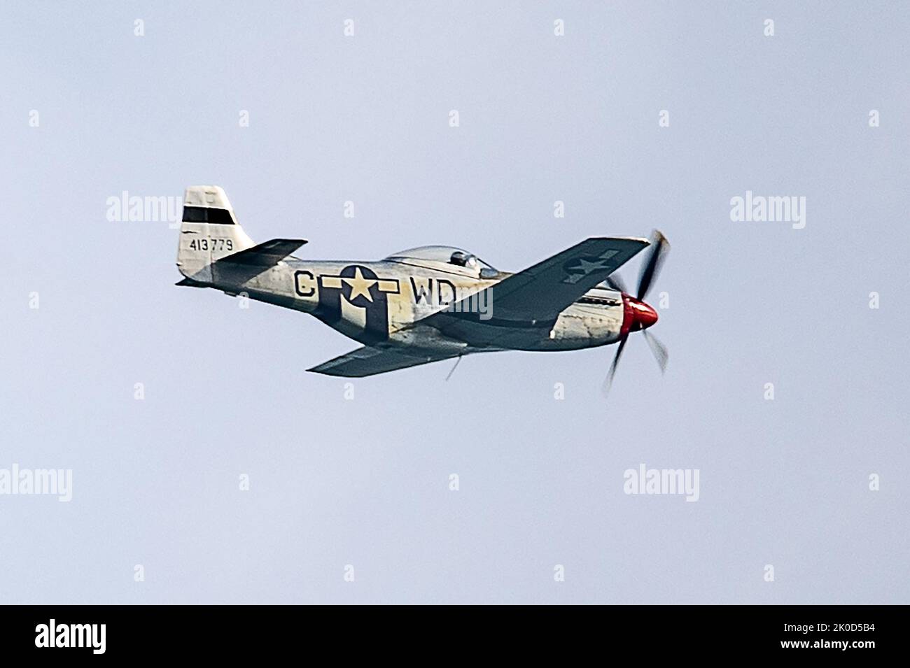 USAF Mustang, Display, Bournemouth Air Show 2022, Großbritannien Stockfoto