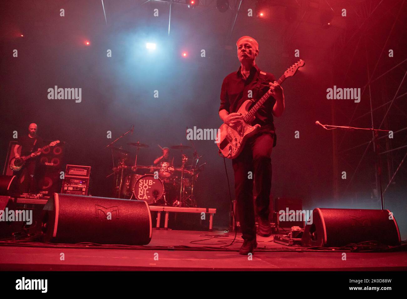 Arena sul Lago, Modena, Italien, 10. September 2022, Max Casacci während der Subsonica - Musikkonzert Stockfoto