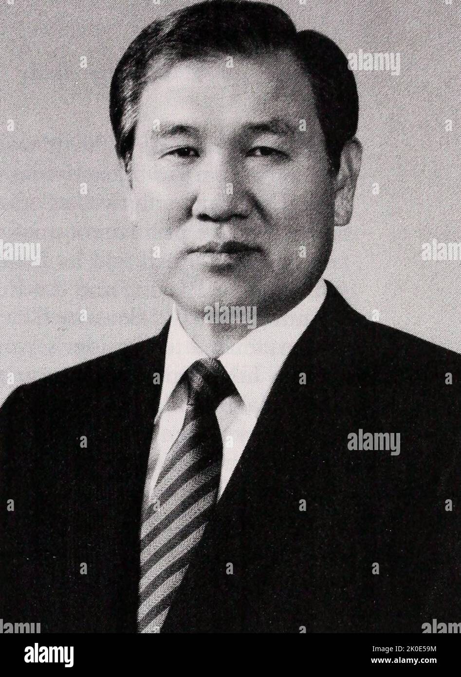 Roh Tae-woo (geboren 1932), ehemaliger südkoreanischer Politiker und Armeegeneral, der von 1988 bis 1993 als Präsident von Südkorea diente. Er war Vorsitzender der Partei der Demokratischen Gerechtigkeit und ist bekannt dafür, dass er 1987 die Erklärung vom Juni 29 verabschiedet hat. Stockfoto