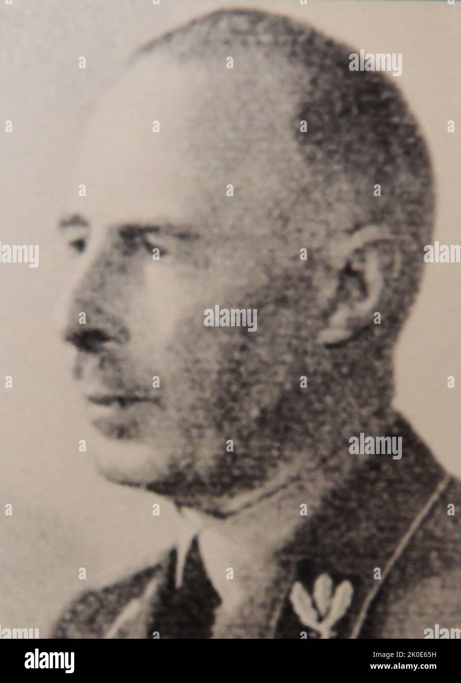 Walter Schmitt (1879 - 1945) Deutscher Nazi-General während des Zweiten Weltkriegs Stockfoto