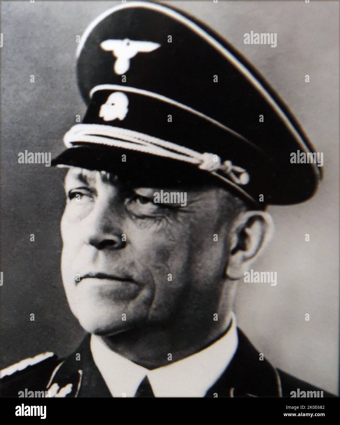 Franz Breithaupt (1880. - 29. April 1945) deutscher SS-Funktionär während der NS-Zeit. Von August 1942 bis April 1945 war er Chef des SS-Hauptgerichts. BREITHAUPT wurde kurz vor Kriegsende in Europa von seinem SS-Adjutanten Karl lang ermordet. Stockfoto
