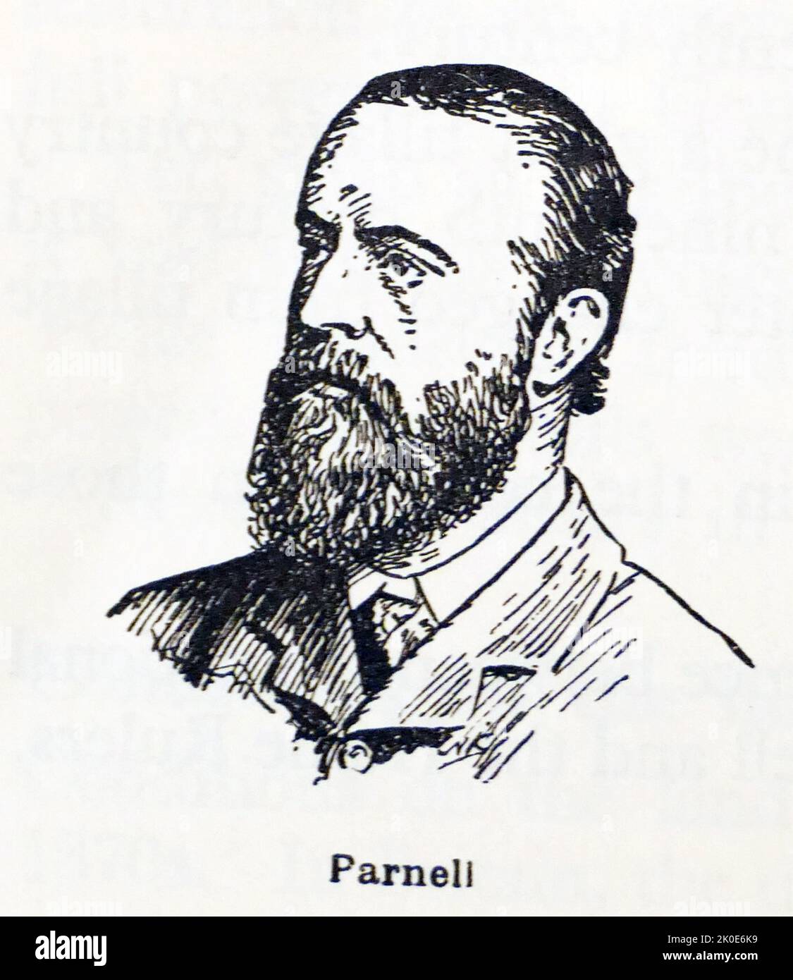 Charles Stewart Parnell (1846 - 1891) Irischer Nationalist-Politiker, der von 1875 bis 1891 als Abgeordneter des Parlaments diente, von 1880 bis 1882 auch als Anführer der Home Rule League und von 1882 bis 1891 dann als Vorsitzender der Irischen Parlamentarischen Partei fungierte. Stockfoto