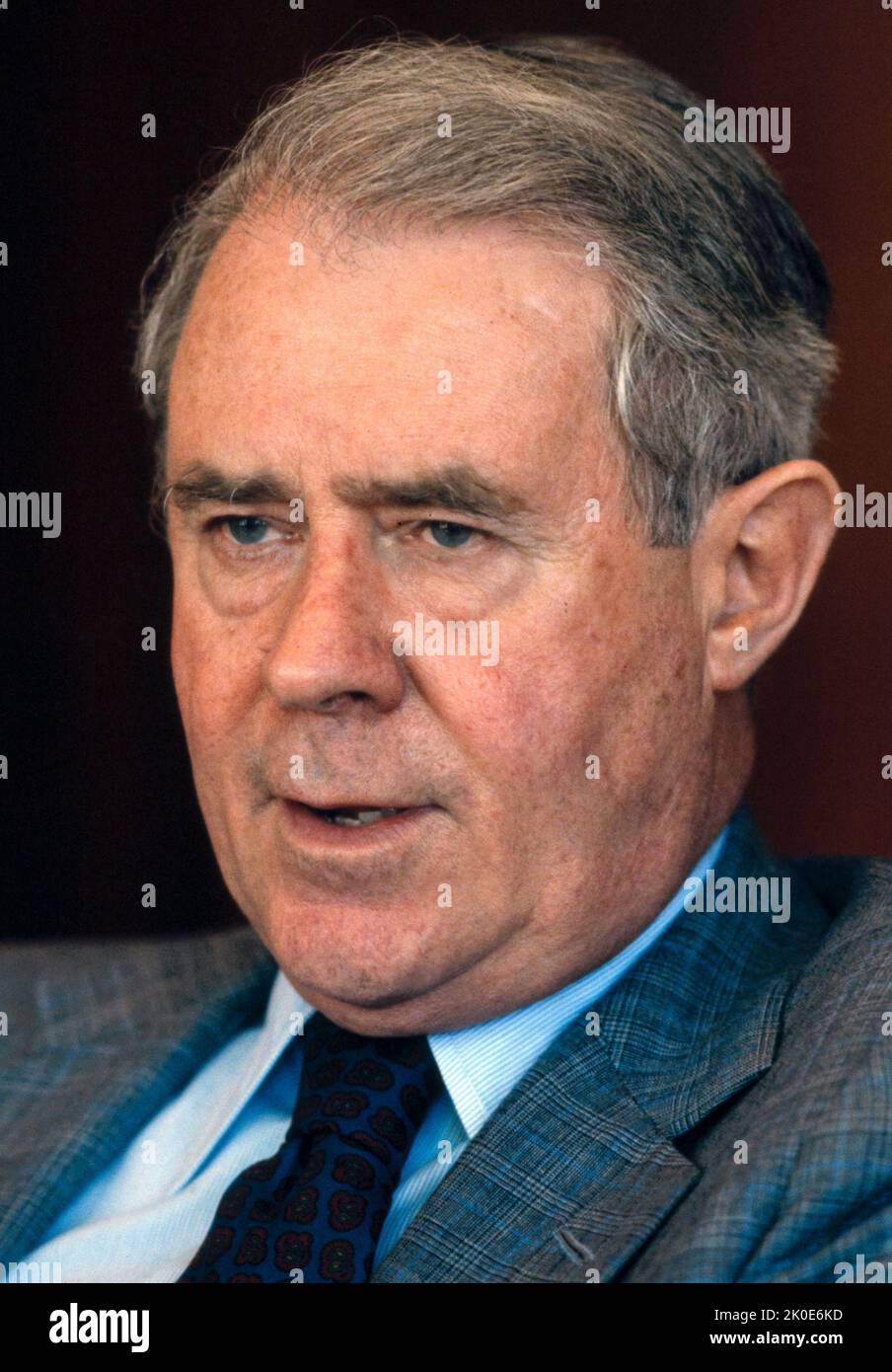 Cyrus Roberts Vance Sr. (27. März 1917 - 12. Januar 2002) war von 1977 bis 1980 amerikanischer Rechtsanwalt und US-Außenminister unter Präsident Jimmy Carter. Stockfoto