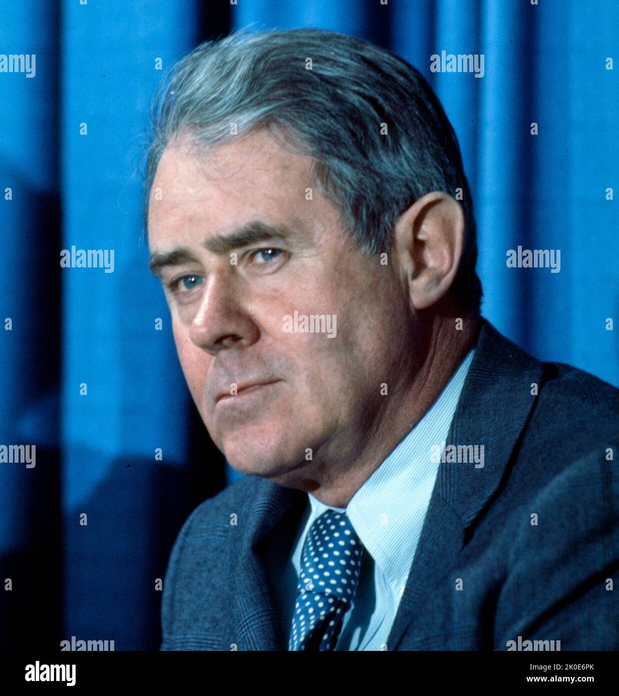 Cyrus Roberts Vance Sr. (27. März 1917 - 12. Januar 2002) war von 1977 bis 1980 amerikanischer Rechtsanwalt und US-Außenminister unter Präsident Jimmy Carter. Stockfoto