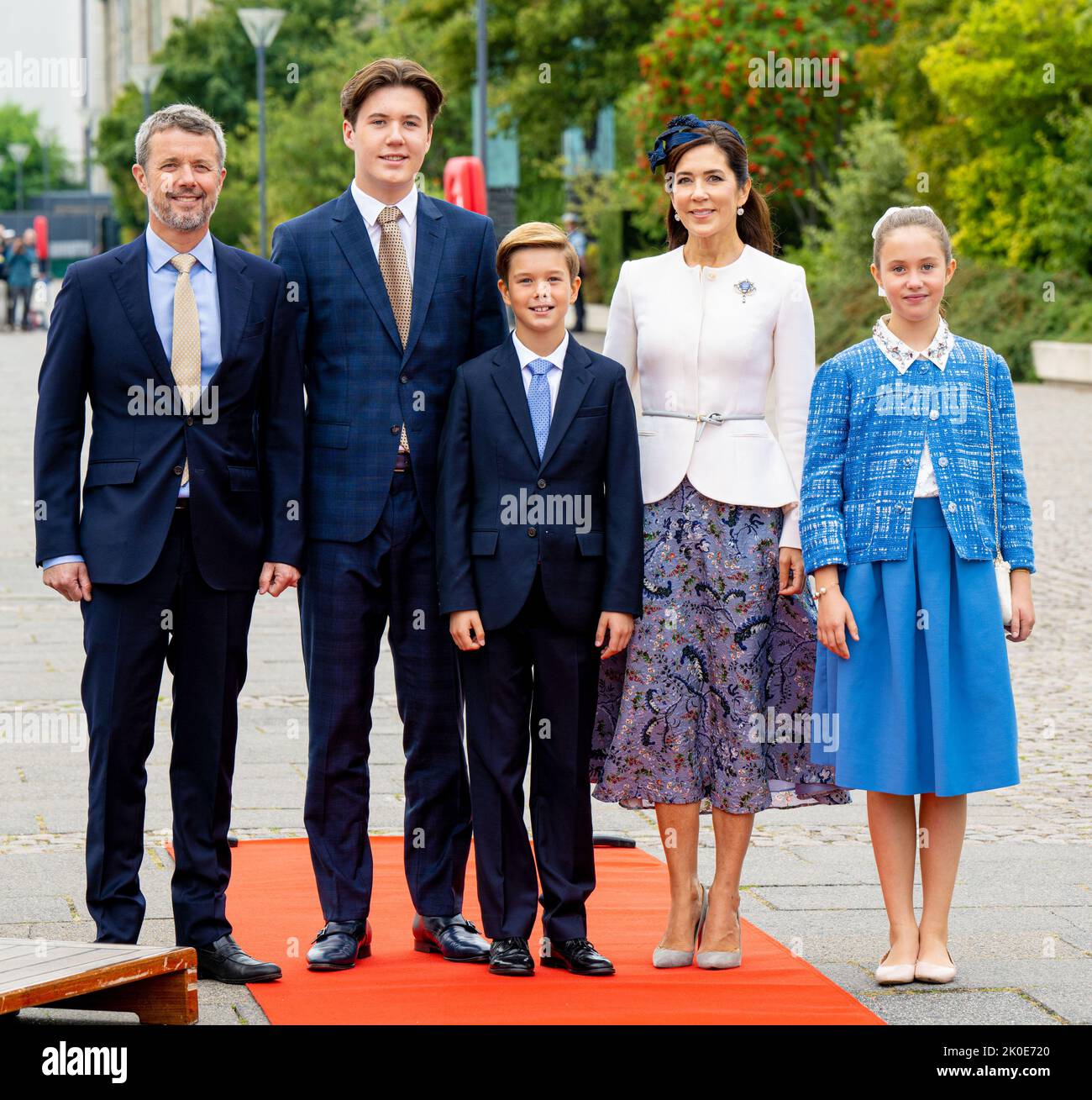 Kronprinz Frederik und Kronprinzessin Mary von Dänemark mit Prinz