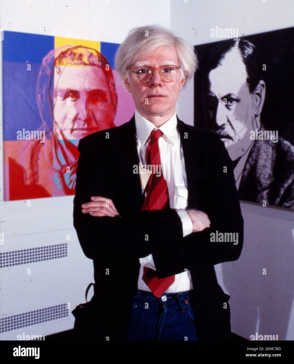 Andy Warhol (1928 - 1987) amerikanischer Künstler, Filmregisseur und Produzent, der eine führende Figur in der bildenden Kunstbewegung war, die als Pop Art bekannt ist Stockfoto