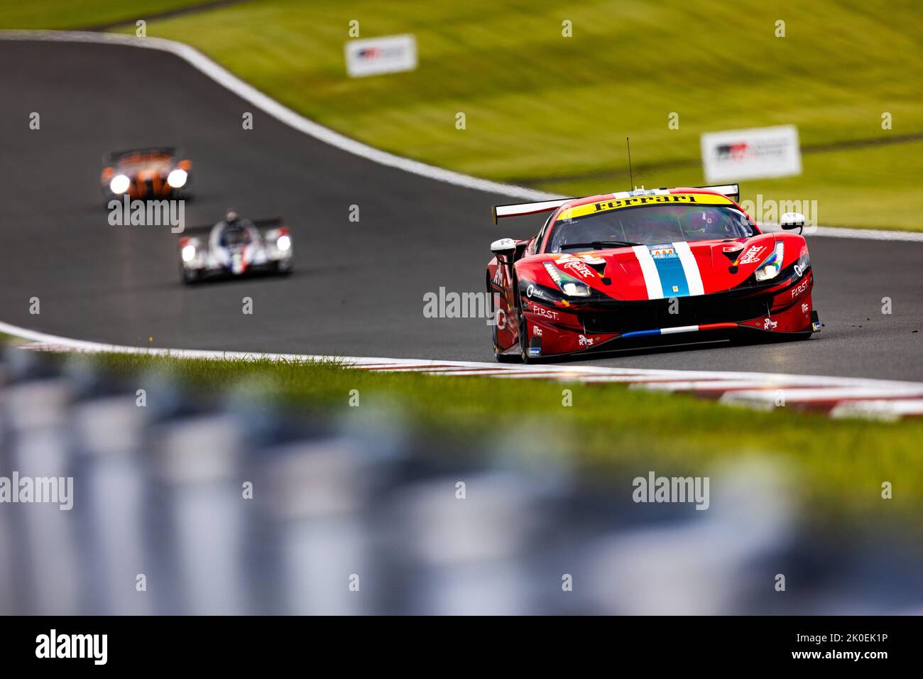 71 DEZOTEUX Franck (Fra), RAGUES Pierre (Fra), AUBRY Gabriel (Fra), Spirit of Race, Ferrari 488 GTE EVO, Aktion während der 6 Stunden von Fuji 2022, 5. Runde der FIA-Langstrecken-Weltmeisterschaft 2022 auf dem Fuji Speedway vom 8. Bis 11. September 2022 in Fuji, Japan - Foto: Joao Filipe/DPPI/LiveMedia Stockfoto