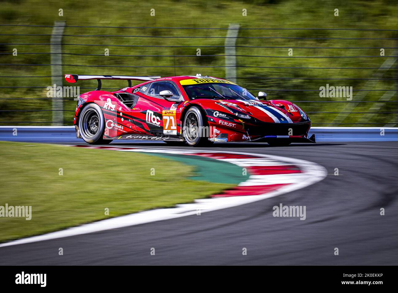 71 DEZOTEUX Franck (Fra), RAGUES Pierre (Fra), AUBRY Gabriel (Fra), Spirit of Race, Ferrari 488 GTE EVO, Aktion während der 6 Stunden von Fuji 2022, 5. Runde der FIA-Langstrecken-Weltmeisterschaft 2022 auf dem Fuji Speedway vom 8. Bis 11. September 2022 in Fuji, Japan - Foto: Paulo Maria/DPPI/LiveMedia Stockfoto