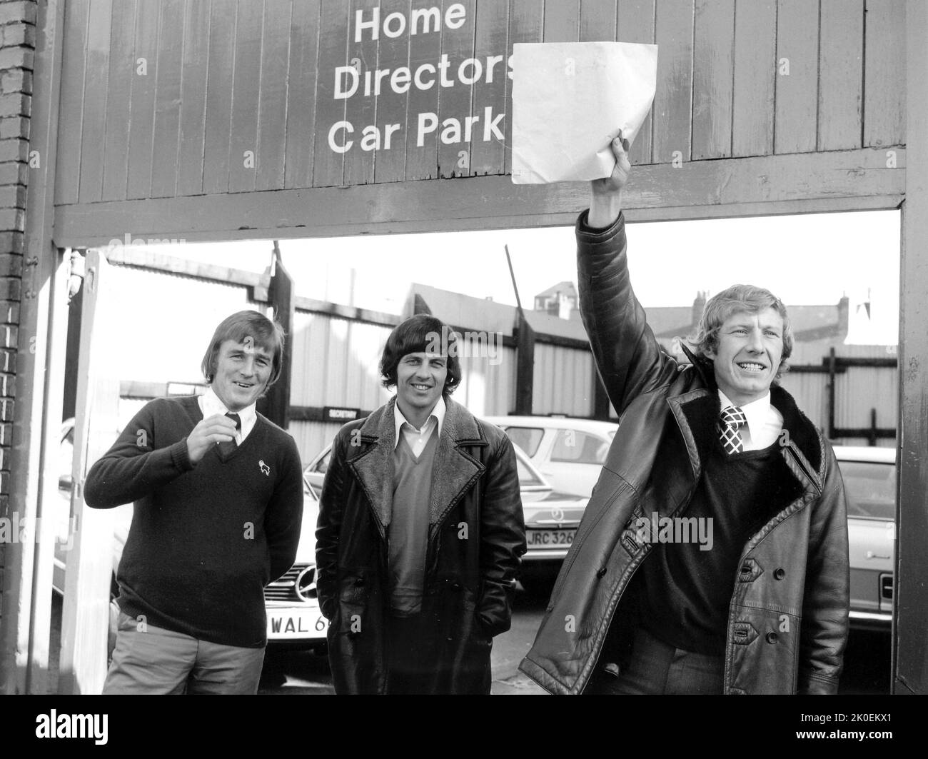 Spieler von Derby County drohen mit Streikaktionen wegen des Ausgangs von Clough Stockfoto