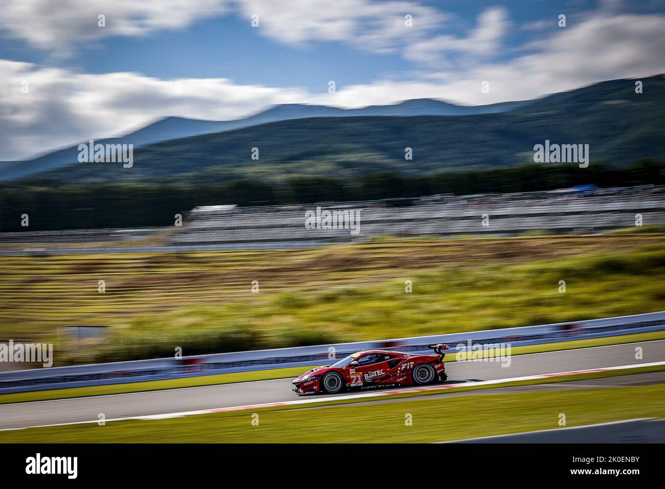 71 DEZOTEUX Franck (Fra), RAGUES Pierre (Fra), AUBRY Gabriel (Fra), Spirit of Race, Ferrari 488 GTE EVO, Aktion während der 6 Stunden von Fuji 2022, 5. Runde der FIA-Langstrecken-Weltmeisterschaft 2022 auf dem Fuji Speedway vom 8. Bis 11. September 2022 in Fuji, Japan - Foto: Paulo Maria/DPPI/LiveMedia Stockfoto