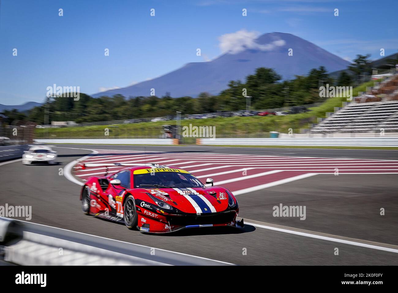 71 DEZOTEUX Franck (Fra), RAGUES Pierre (Fra), AUBRY Gabriel (Fra), Spirit of Race, Ferrari 488 GTE EVO, Aktion während der 6 Stunden von Fuji 2022, 5. Runde der FIA-Langstrecken-Weltmeisterschaft 2022 auf dem Fuji Speedway vom 8. Bis 11. September 2022 in Fuji, Japan - Foto: Paulo Maria/DPPI/LiveMedia Stockfoto