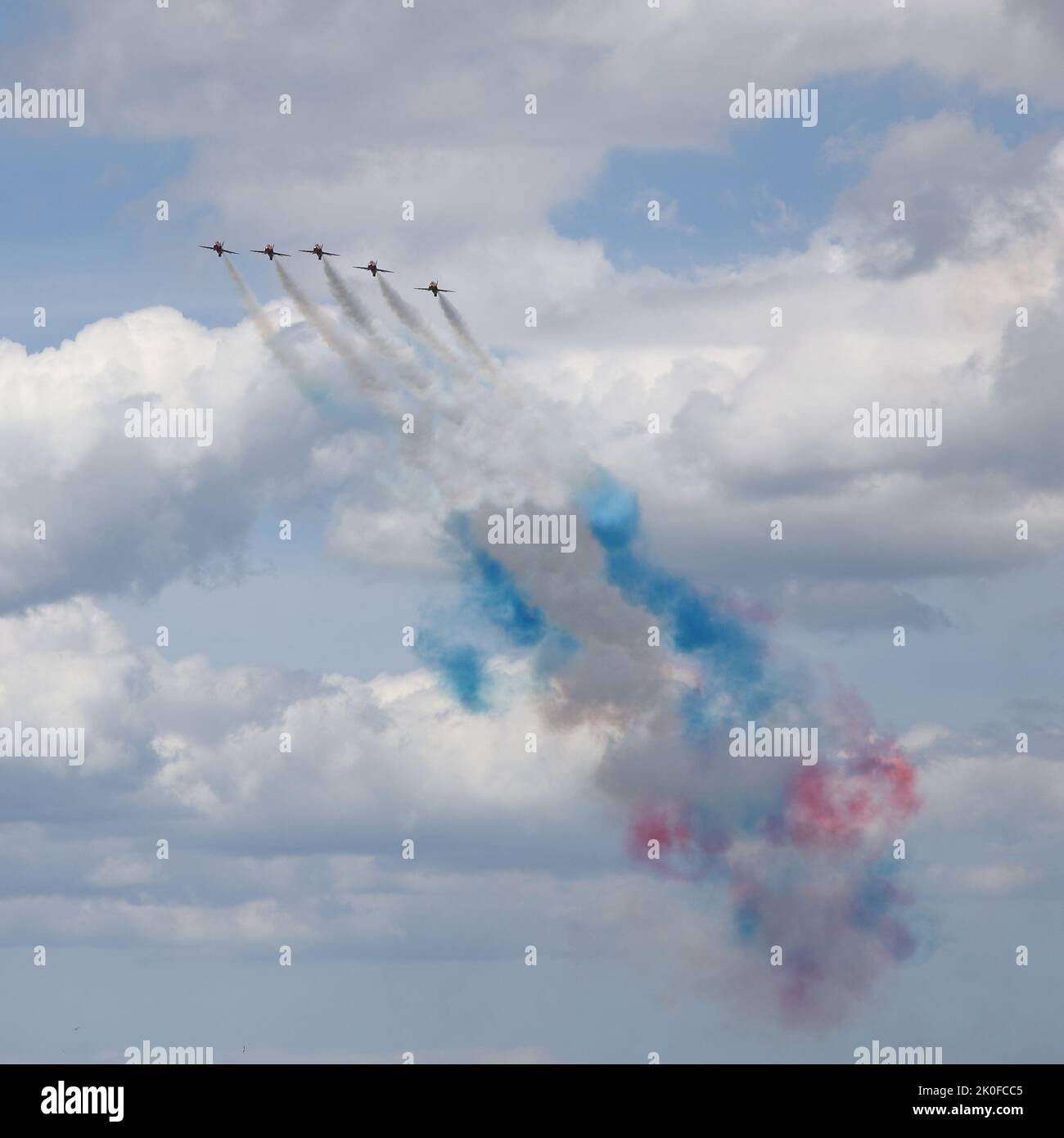 Rote Pfeile zeigen Team, scarborough Militärtag 2022 Stockfoto