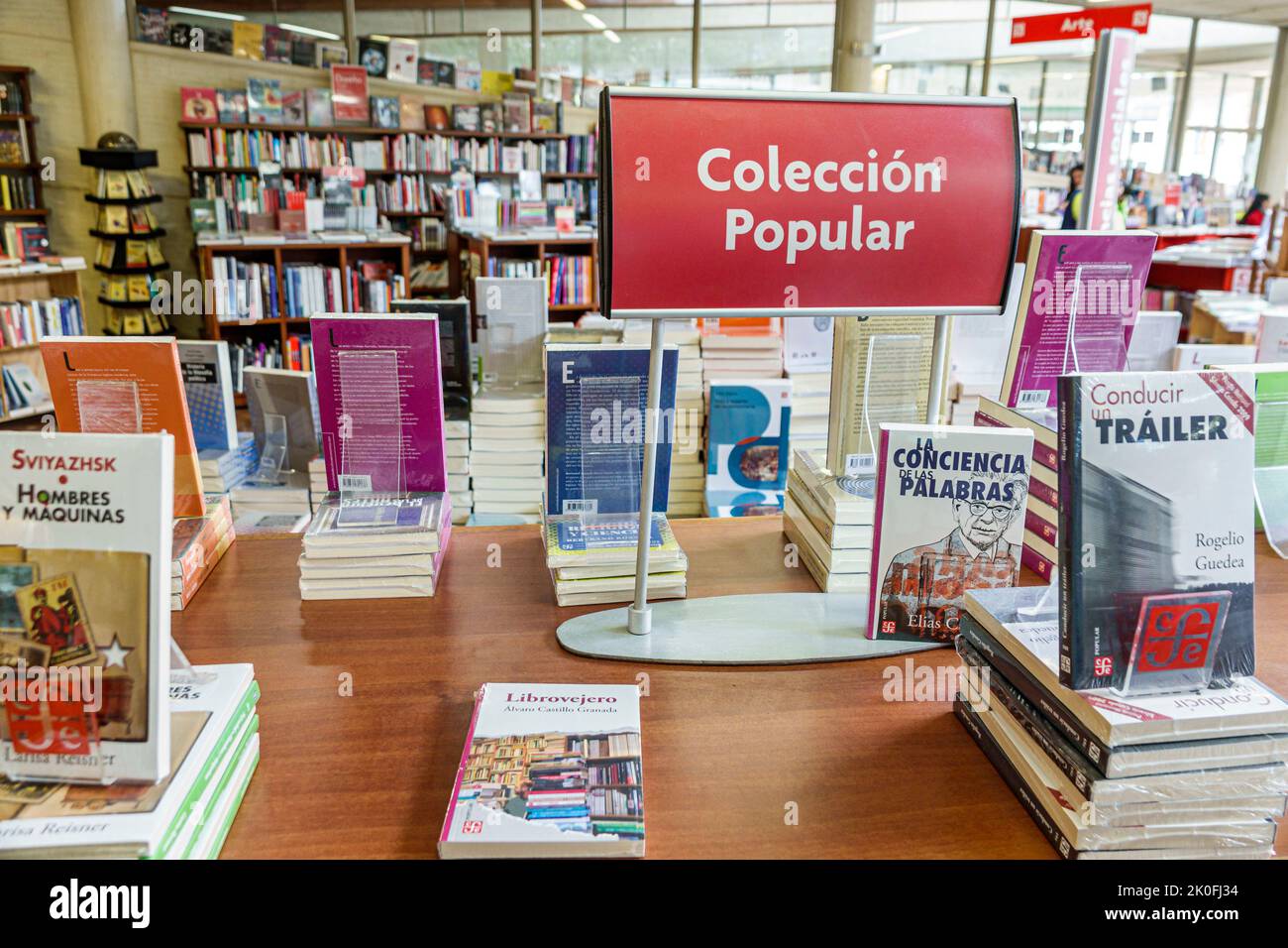 Bogota Kolumbien,La Candelaria Centro Historico zentrales historisches Stadtzentrum Fondo de Cultura Economica,Libreria Mexico Inneneinrichtung,stor Stockfoto