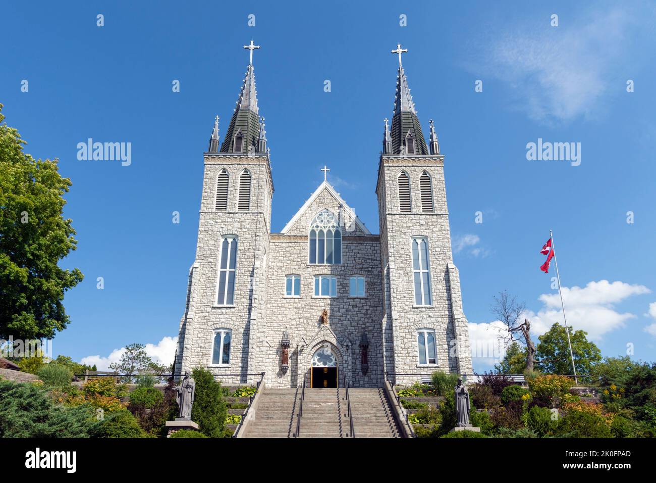Märtyrer-Schrein katholische Kirche in Midland, Ontario, Kanada Stockfoto