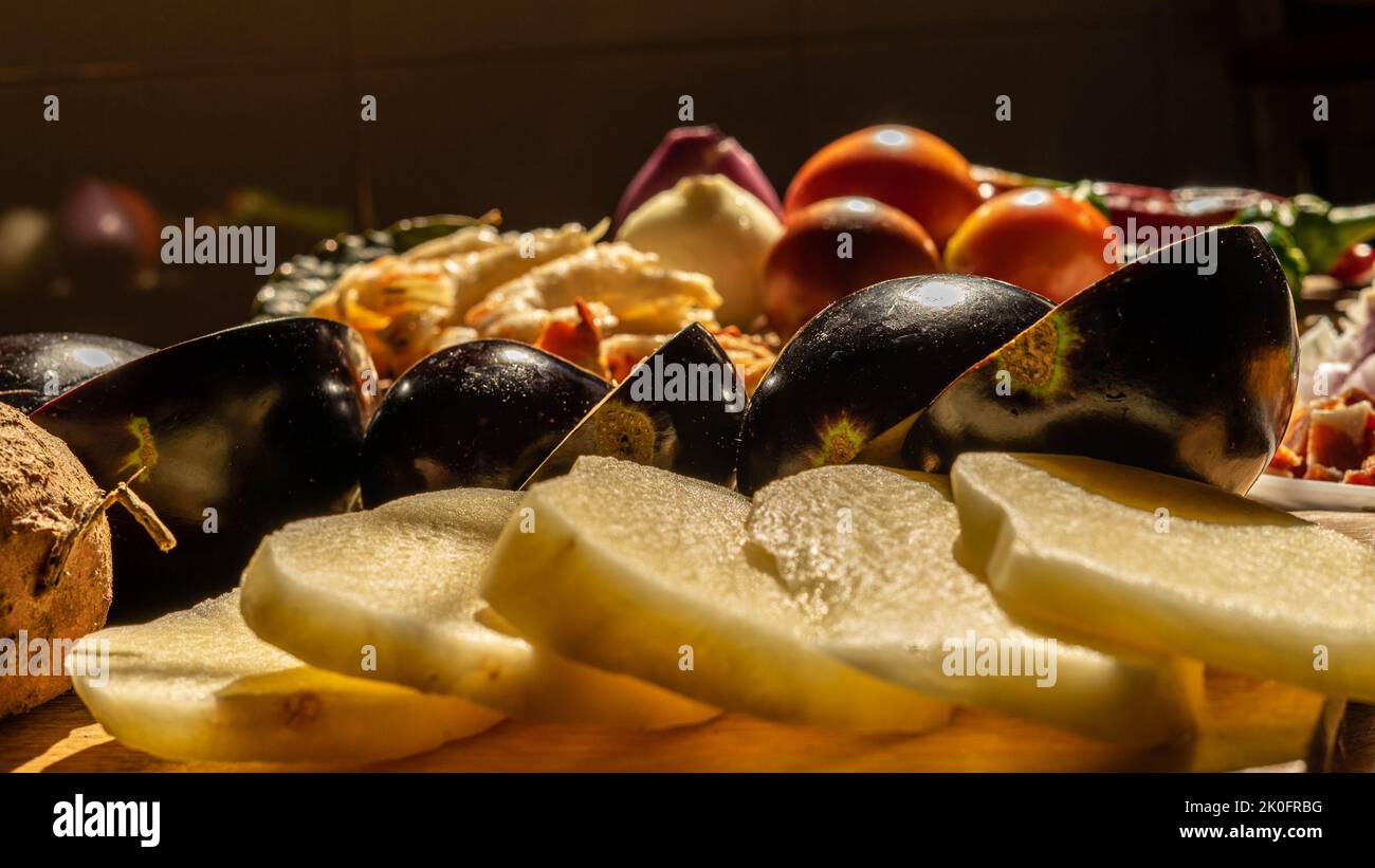 Pflanzliche Inhaltsstoffe Stockfoto