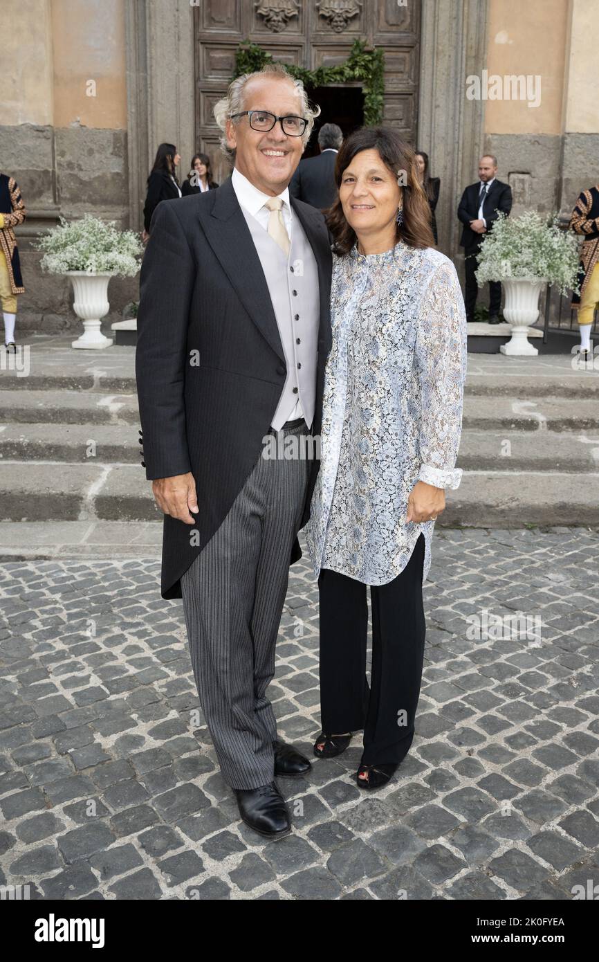 Prinz Francesco Ruspoli und Prinzessin Angelica Ruspoli nehmen an der Hochzeit von Prinzessin