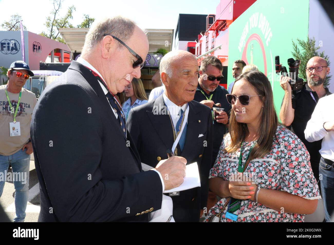 Monza, Italien. 11. September 2022. MONZA, Italien, 11. 2022. September; Prinz ALBERT II. Von MONACO, Parco di Monza, Autodromo, Formel 1, F1, Großer Preis von Italien, GP d'Italie, Motorsport, Formel1, -Ehrenvolles Foto, Honorarhaftbar, Copyright © Arthur THILL /ATP images Credit: SPP Sport Press Photo. /Alamy Live News Stockfoto