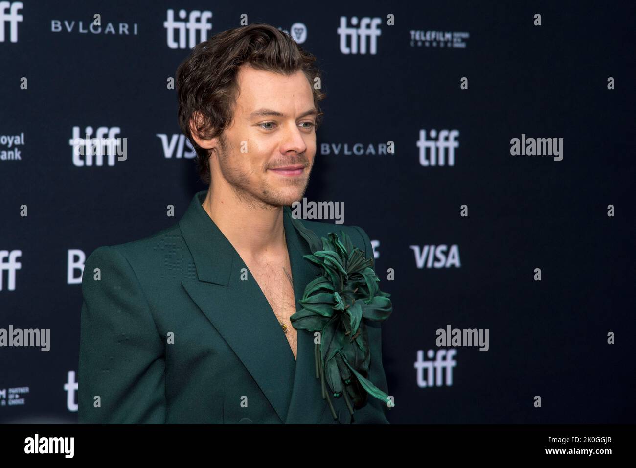 11. September 2022, Toronto, Ontario, Kanada: Harry Styles nimmt an der ''My Policeman''-Premiere während des Toronto International Film Festival 2022 im Princess of Wales Theatre am 11. September 2022 in Toronto, Ontario, Kanada, Teil. (Bild: © Angel Marchini/ZUMA Press Wire) Stockfoto