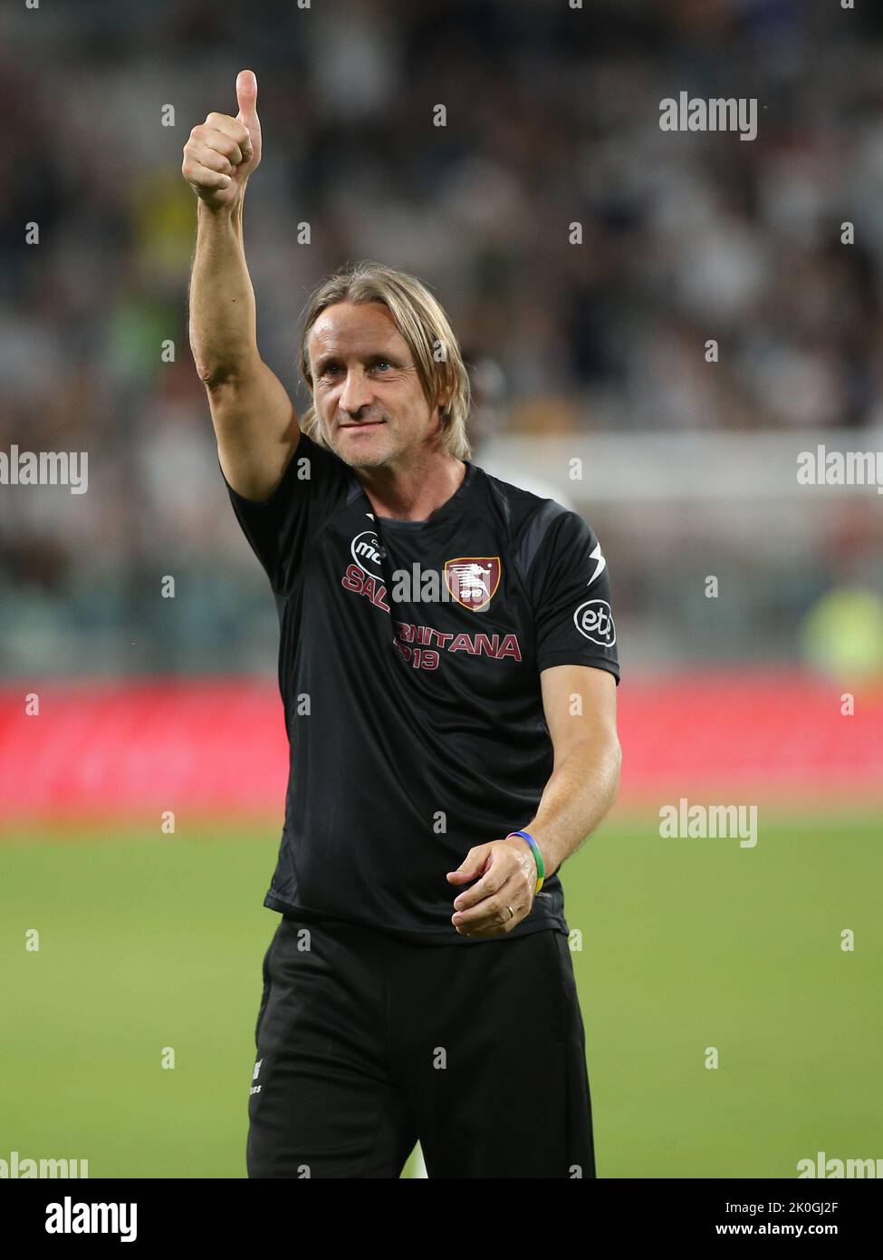 Allianz Stadium, Turin, Italien, 11. September 2022, Davide Nicola (Head Coach US Salernitana) während des FC Juventus gegen US Salernitana - italienische Fußballserie A-Spiels Credit: Live Media Publishing Group/Alamy Live News Stockfoto