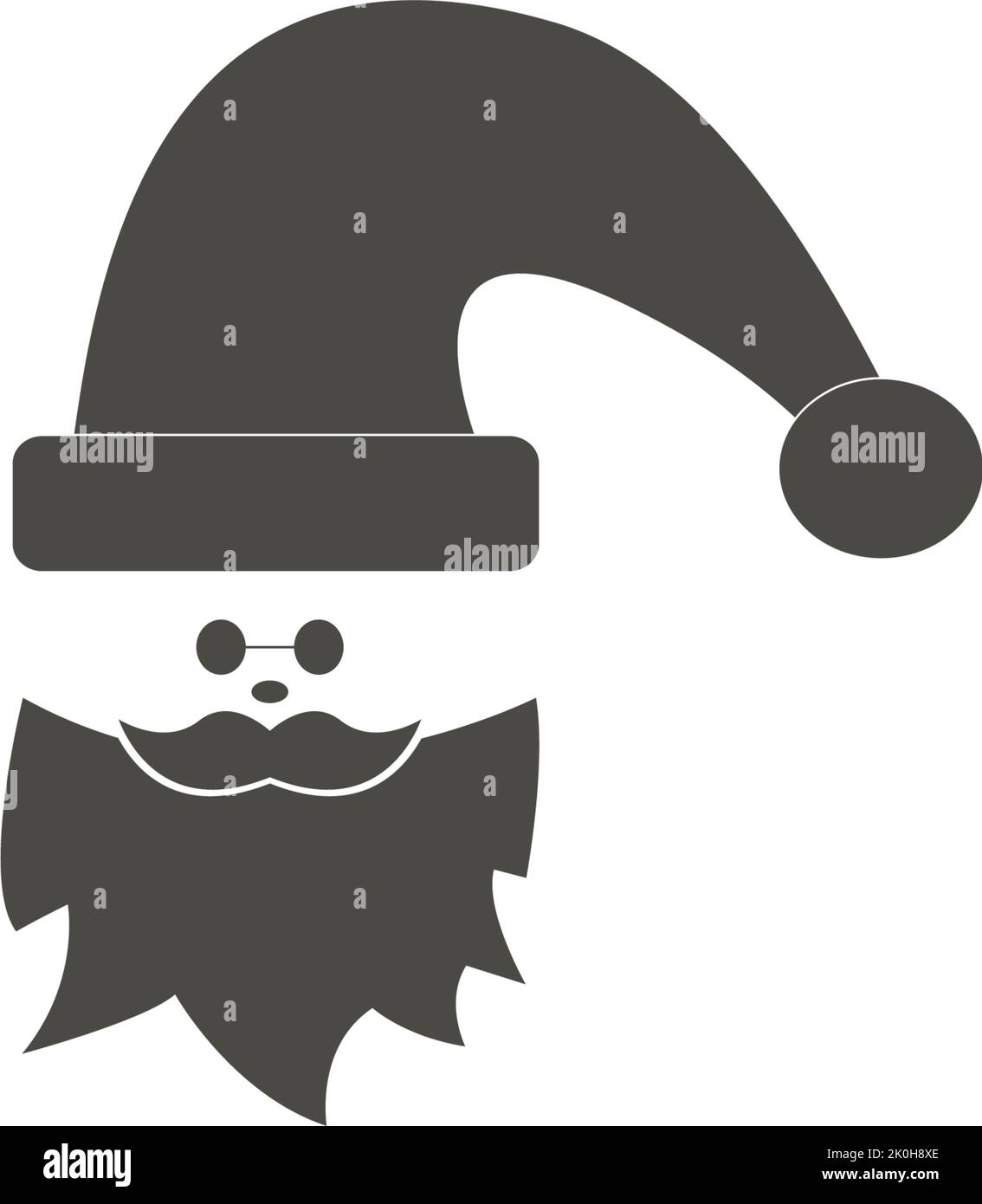 Santa Claus Vektor Symbol Illustration Design Stock Vektor
