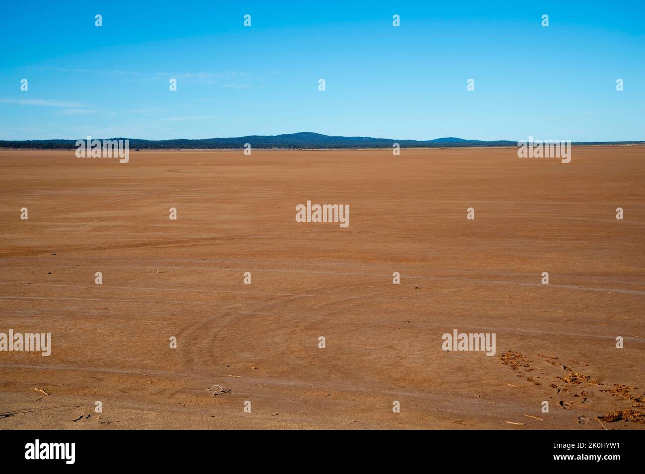 Trockenzeit am Lake Cowan - Western Australia Stockfoto