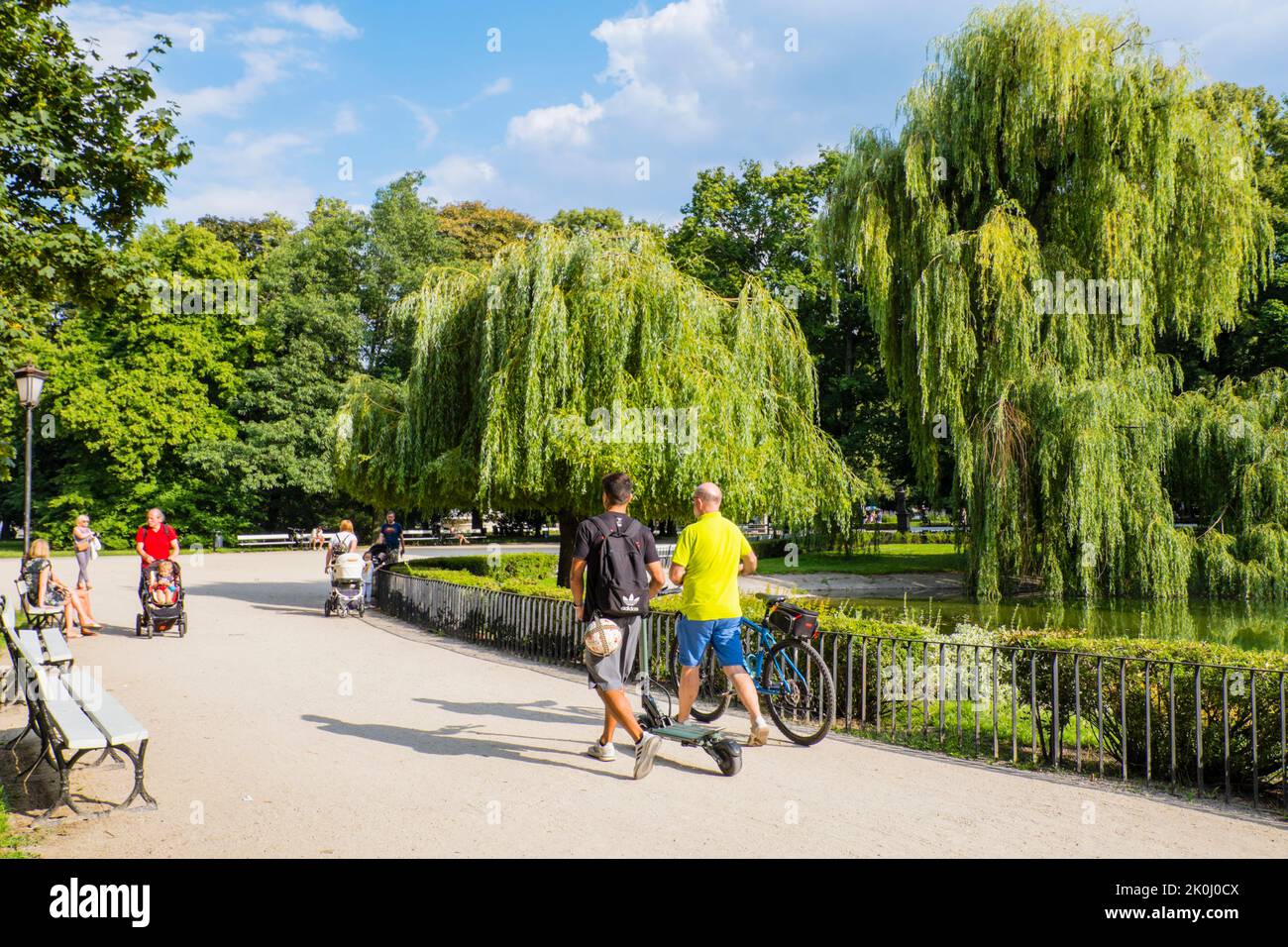 Ogród Saski, Sächsischer Garten, Warschau, Polen Stockfoto