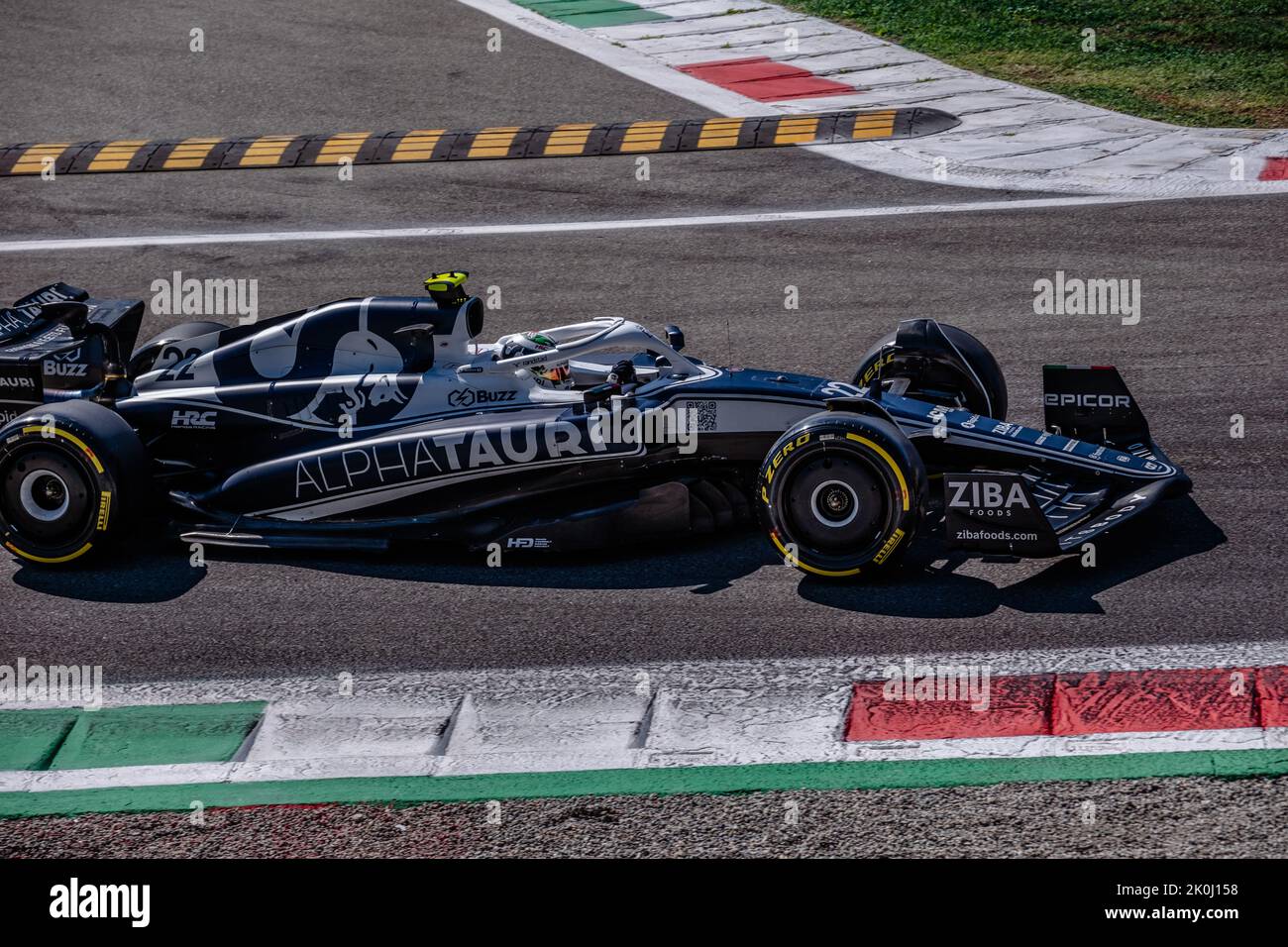 MONZA, Italien, 11. September 2022;#22, Yuki TSUNODA, JAP, Team Scuderia Alpha Tauri, AT02, HONDA, RA620 Motor, während der Formel 1, F1, Italienischer Grand PR Stockfoto