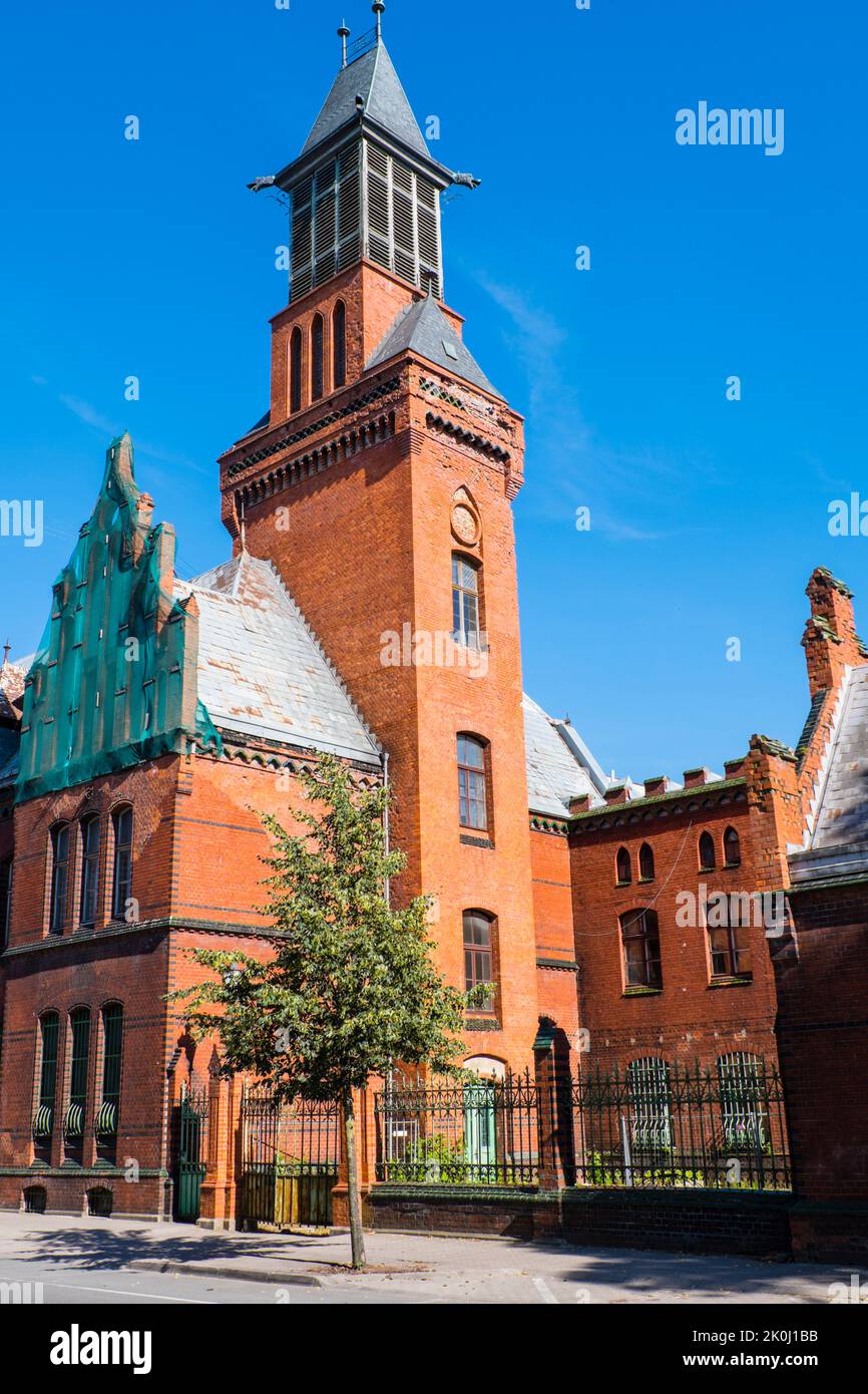 Geodemos planai, Postamt und ehemalige Residenz der preußischen Monarchen, Liepu-Tor, Klaipeda, Litauen Stockfoto