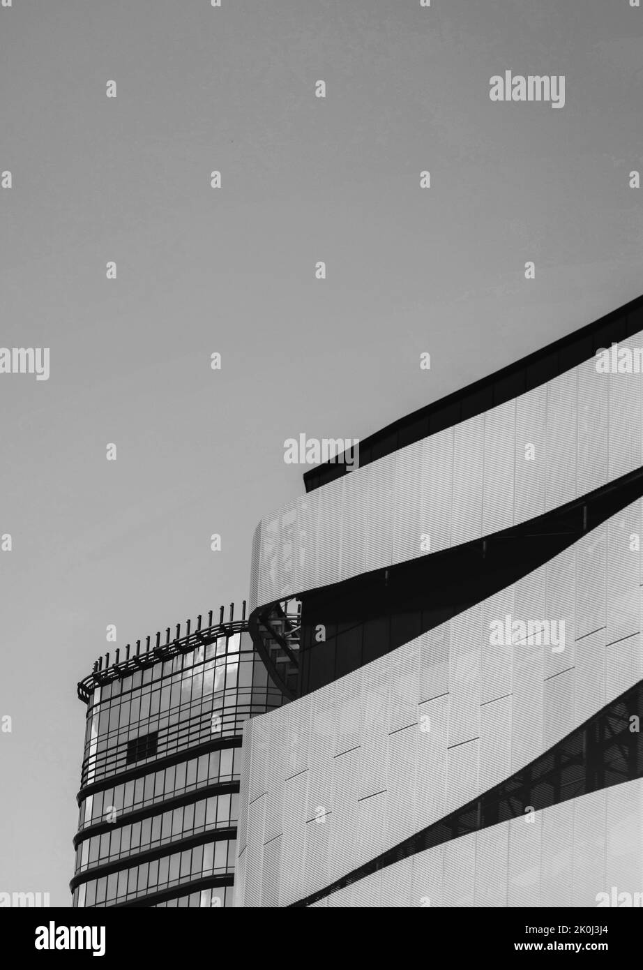 Architektur Detail moderne Aluminium-Fassade Gebäude Stockfoto