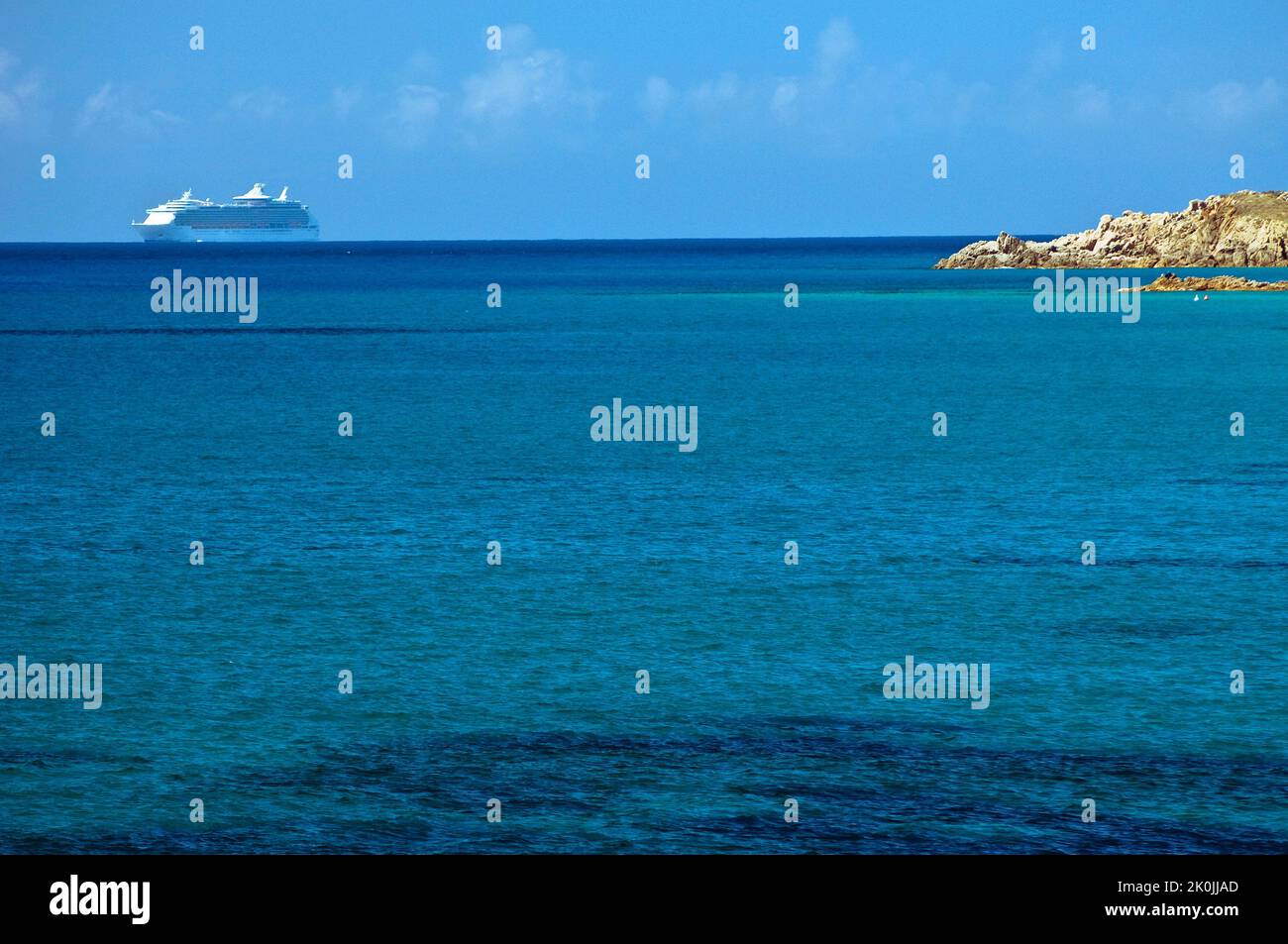 Schiff, Chia, Domus de Maria, Sardinien, Italien Stockfoto