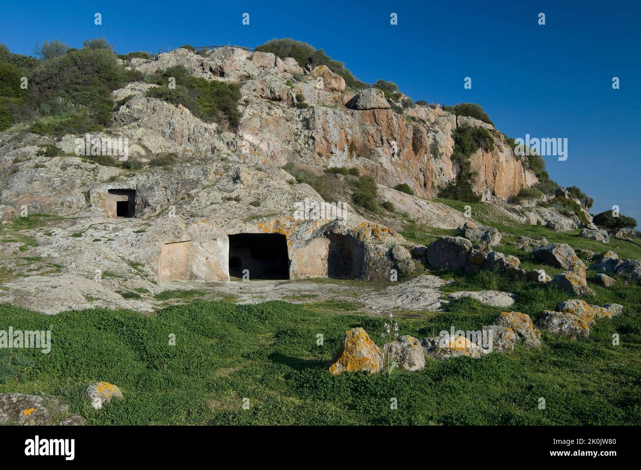 Pre historischen Nekropole, Montessu, Villaperuccio, Sulcis, Iglesiente, Carbonia, Iglesias, Sardinien, Italien Stockfoto