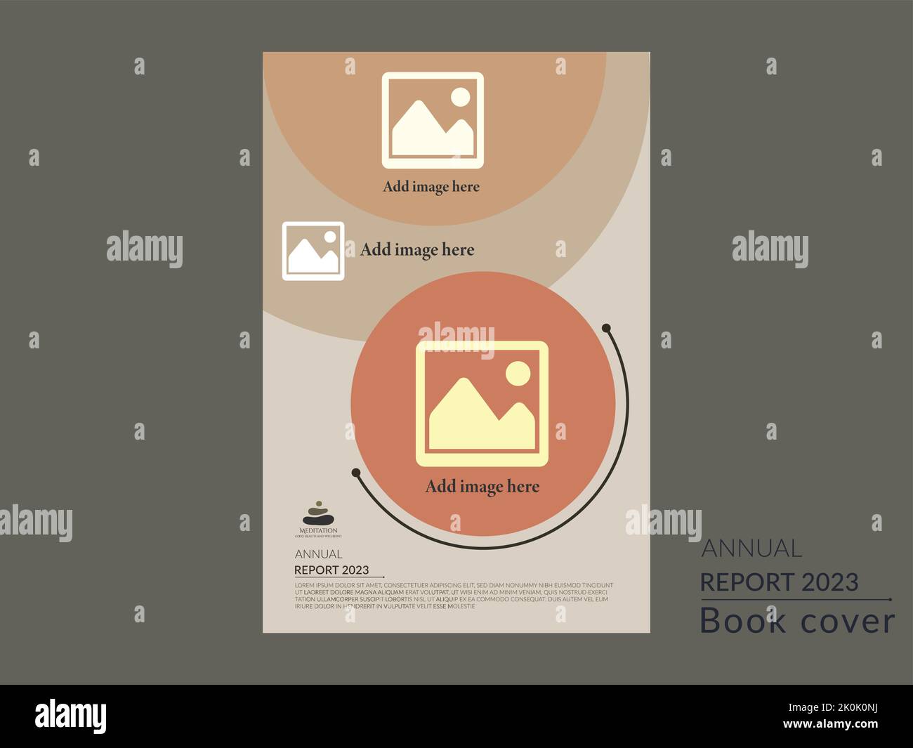 Ein Vektordesign eines Deckbels für Berichte Stock Vektor