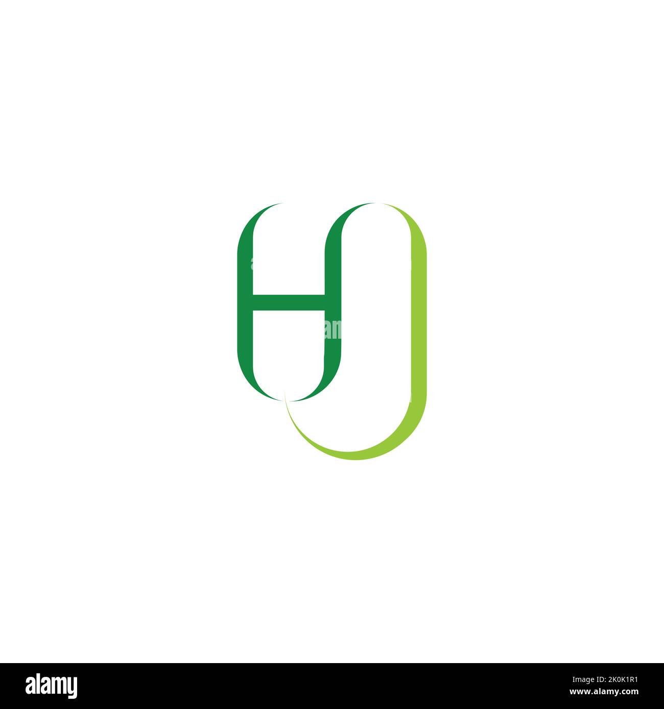 HJ, JJ, H UND J Abstraktes Initialmonogramm Buchstaben Alphabet Logo Design. Stock Vektor